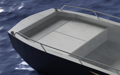 Bugstauraum L=1,5m mit 2 Abteilen inkl. Deckel für SilverCat 500-600 Bugstauraum L=1,5m mit 2 Abteilen inkl. Deckel für SilverCat 500-600